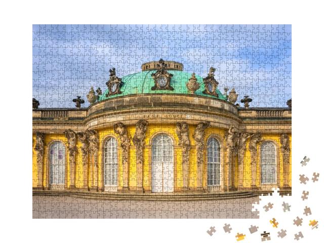 Puzzle 1000 Teile „Fassade von Schloss Sanssouci in Potsdam“