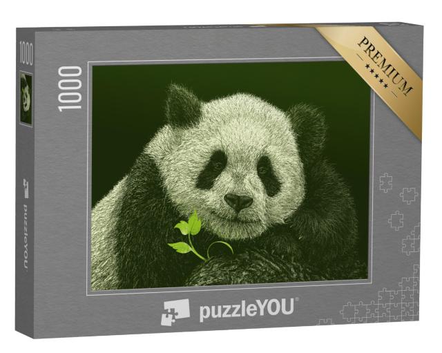 Puzzel 1000 stukjes „Panda“