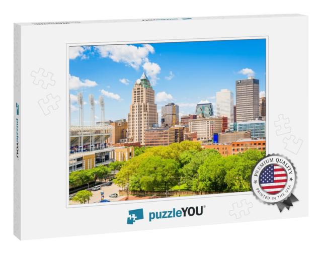 Cleveland, Ohio, USA Downtown City Skyline in the Daytime... Jigsaw Puzzle