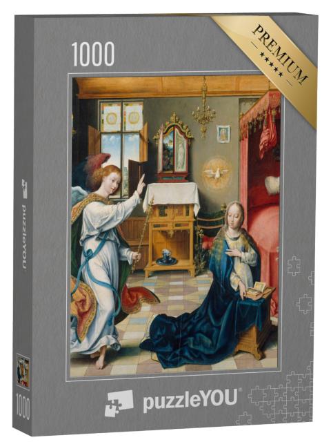 Puzzel 1000 stukjes „Joos van Cleve - De Aankondiging“