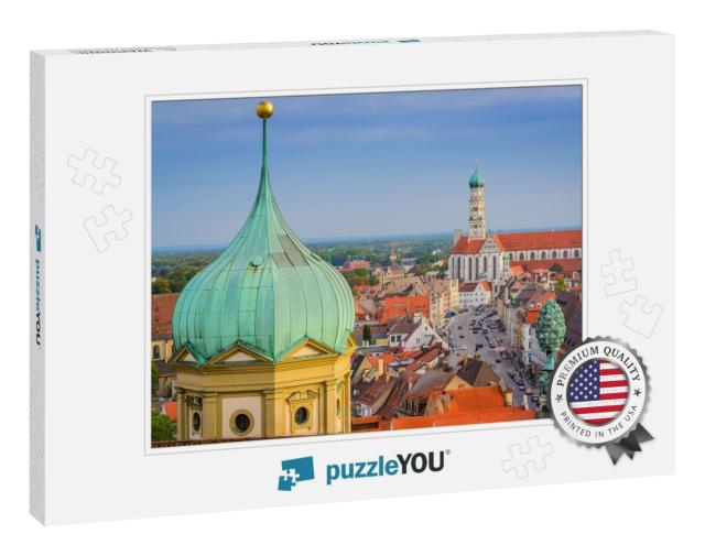 Augsburg, Germany Skyline with Cathedrals... Jigsaw Puzzle