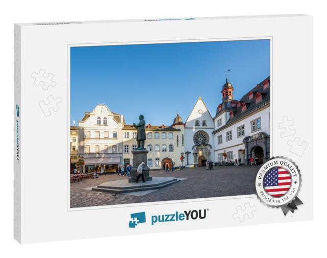 Jesuiten Square in Koblenz, Germany... Jigsaw Puzzle