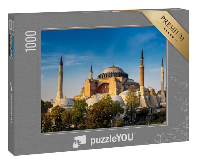 Puzzle 1000 Teile „Wunderschöne Hagia Sofia, das berühmte Wahrzeichen von Istanbul“