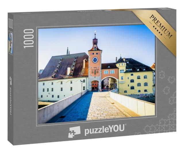 Puzzle 1000 Teile „Altstadt von Regenburg in Bayern, Deutschland“