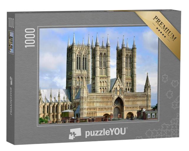 Puzzel 1000 stukjes „Kathedraal van Lincoln in Engeland“