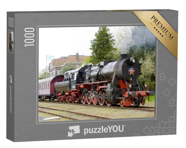 Puzzel 1000 stukjes „Stoomtrein, Veendam - Stadskanaal, Nederland“