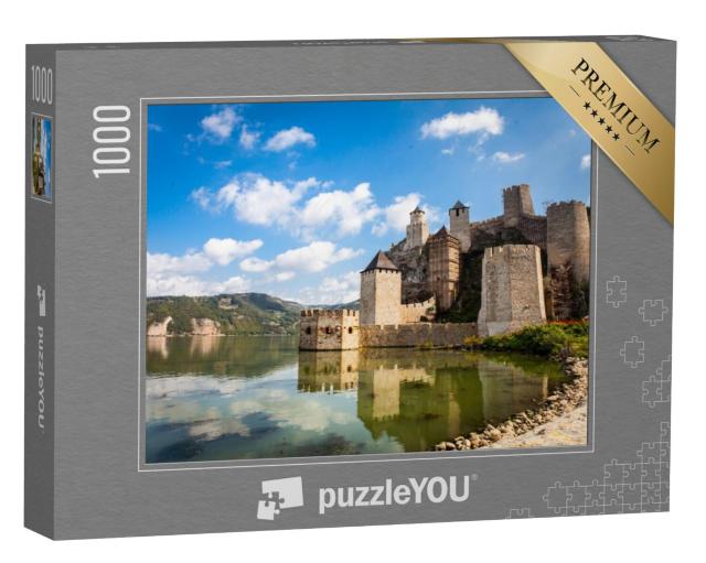 Puzzel 1000 stukjes „Middeleeuws fort in Golubac, Servië“