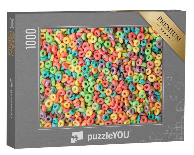 Puzzel 1000 stukjes „Kleurrijke ontbijtgranen“