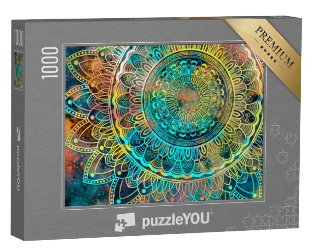 Puzzel 1000 stukjes „Prachtige kleurrijke mandala“