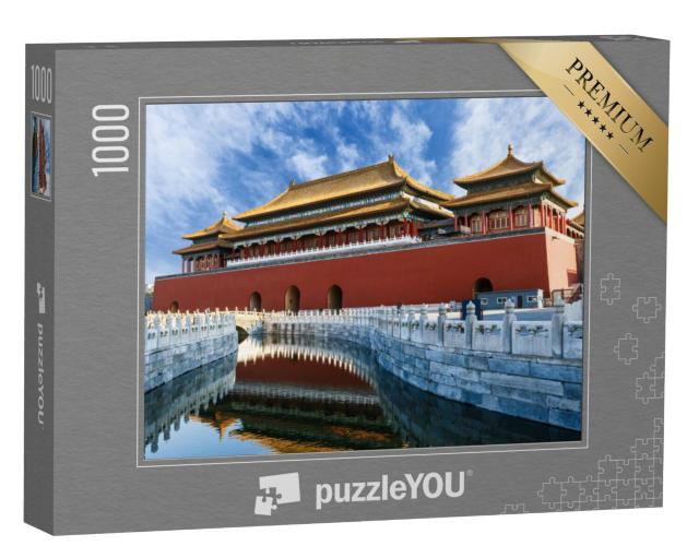 Puzzel 1000 stukjes „De rode koninklijke paleizen van de Verboden Stad“