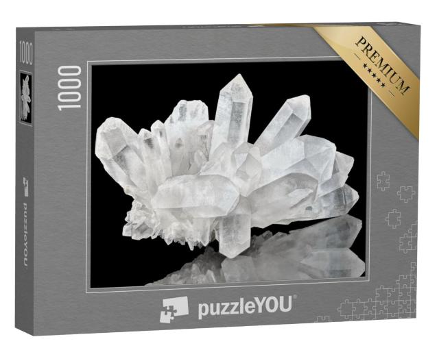 Puzzel 1000 stukjes „Zuiver kwarts kristallen cluster“