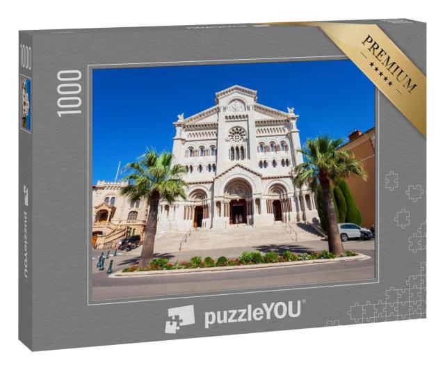 Puzzle 1000 Teile „Kathedrale Saint Nicholas Monaco oder Kathedrale Unserer Lieben Frau, Monaco“
