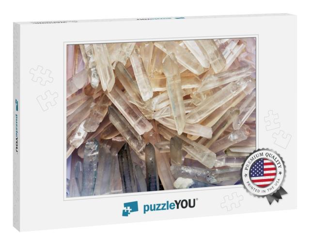 Natural Quartz Crystals in the Form of Ice Shards... Jigsaw Puzzle
