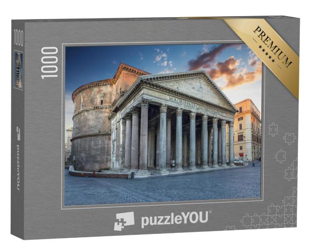 Puzzel 1000 stukjes „Uitzicht op het Pantheon in de ochtend, Rome“