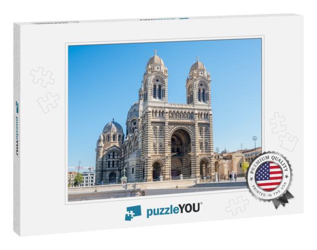 Marseille Cathedral, Cathedrale Sainte-Marie-Majeure De M... Jigsaw Puzzle