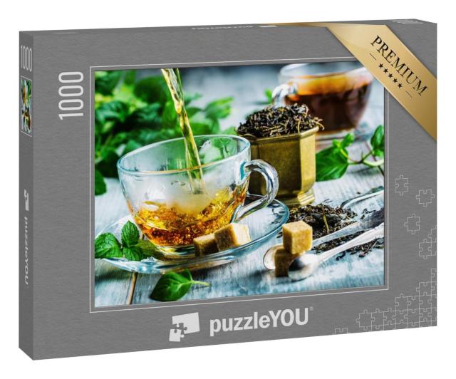 Puzzle 1000 Teile „Frischer heißer Tee“