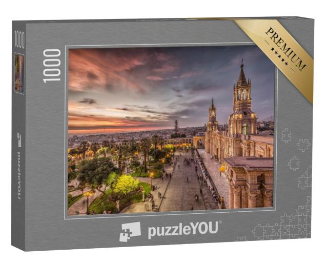 Puzzel 1000 stukjes „Arequipa zonsondergang Peru“