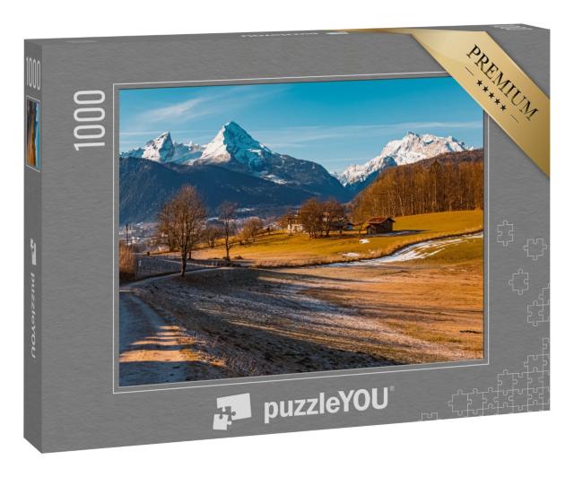 Puzzle 1000 Teile „Watzmann und Hochkalter Berchtesgaden, Bayern“