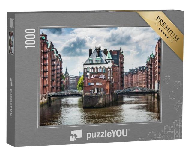 Puzzel 1000 stukjes „De beroemde pakhuizenwijk Speicherstadt in Hamburg“