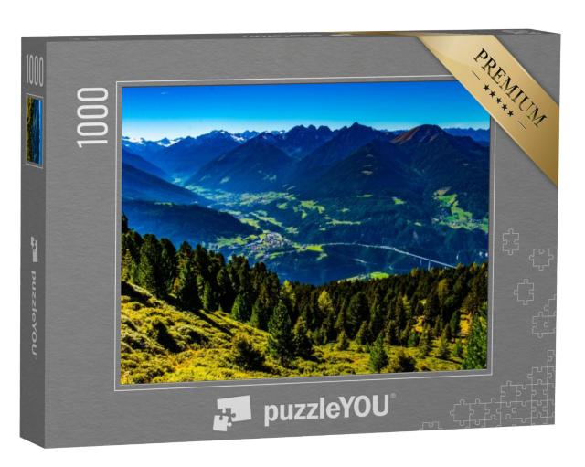 Puzzel 1000 stukjes „Uitzicht op het Stubaital vanaf de Patscherkofel in Tirol“