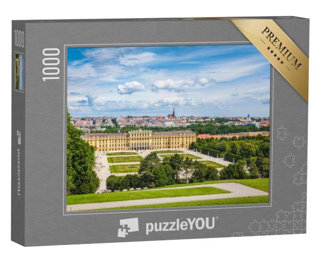 Puzzel 1000 stukjes „Paleis Schönbrunn met de Grote Parterre Tuin“