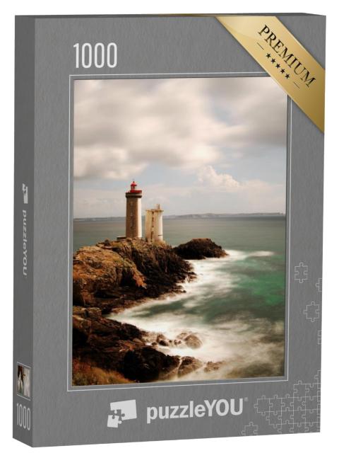 Puzzel 1000 stukjes „Vuurtoren Pointe du Petit Minou, Bretagne, Frankrijk“