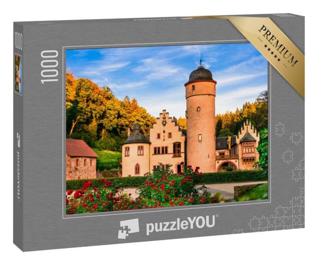 Puzzle 1000 Teile „Romantisches Schloss Mespelbrunn“