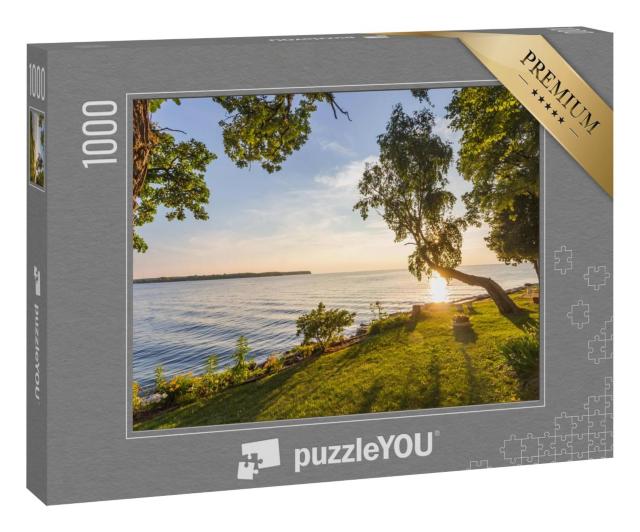 Puzzle 1000 Teile „Sonnenuntergang über dem Michigansee“
