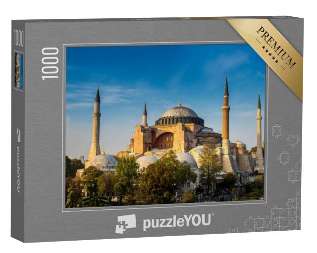 Puzzel 1000 stukjes „Prachtige Hagia Sofia, de beroemde bezienswaardigheid van Istanbul“