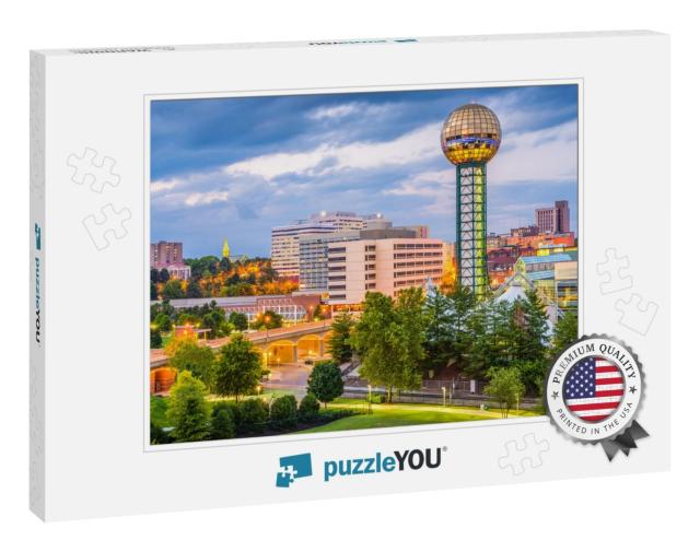 Knoxville, Tennessee, USA Downtown Skyline At Twilight... Jigsaw Puzzle