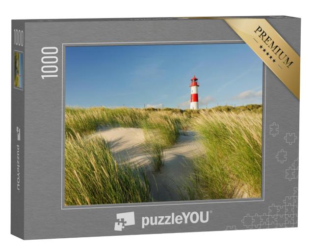 Puzzel 1000 stukjes „Lijst East Lighthouse bij Ellenbogen, Sylt, Sleeswijk-Holstein“