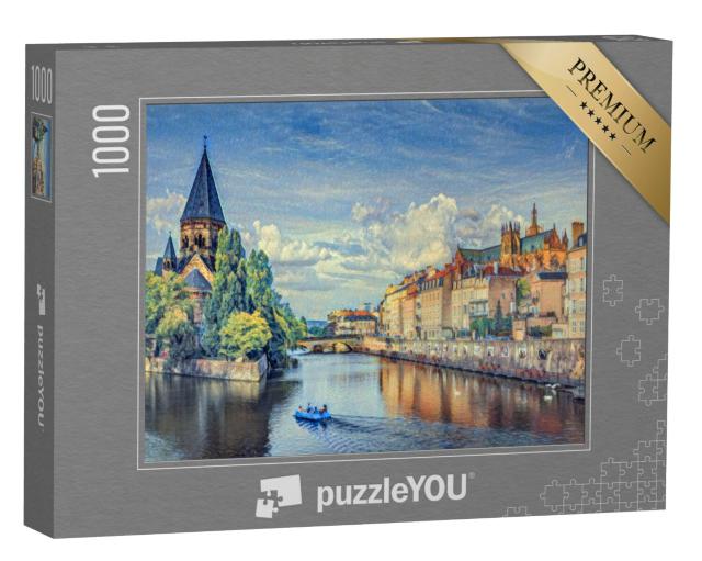 Puzzel 1000 stukjes „in de stijl van Paul-Cezanne - Metz, Lotharingen - Puzzelcollectie Kunstenaars & Schilderijen“