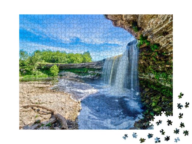 Puzzle 1000 Teile „Jagala Wasserfall in Nord-Estland“