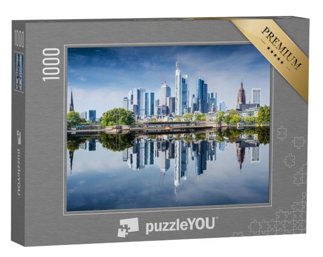 Puzzel 1000 stukjes „Skyline van Frankfurt am Main, Duitsland“