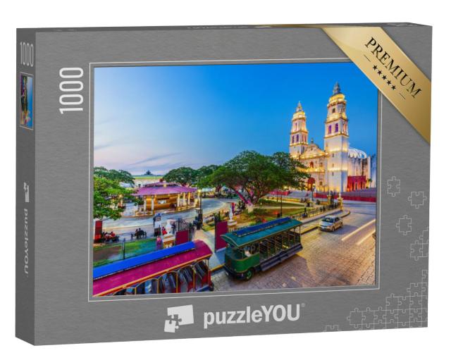 Puzzel 1000 stukjes „Oude stad van San Francisco de Campeche, Mexico“