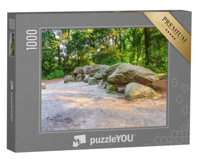 Puzzel 1000 stukjes „Dolmen D27 in de Nederlandse provincie Drenthe“