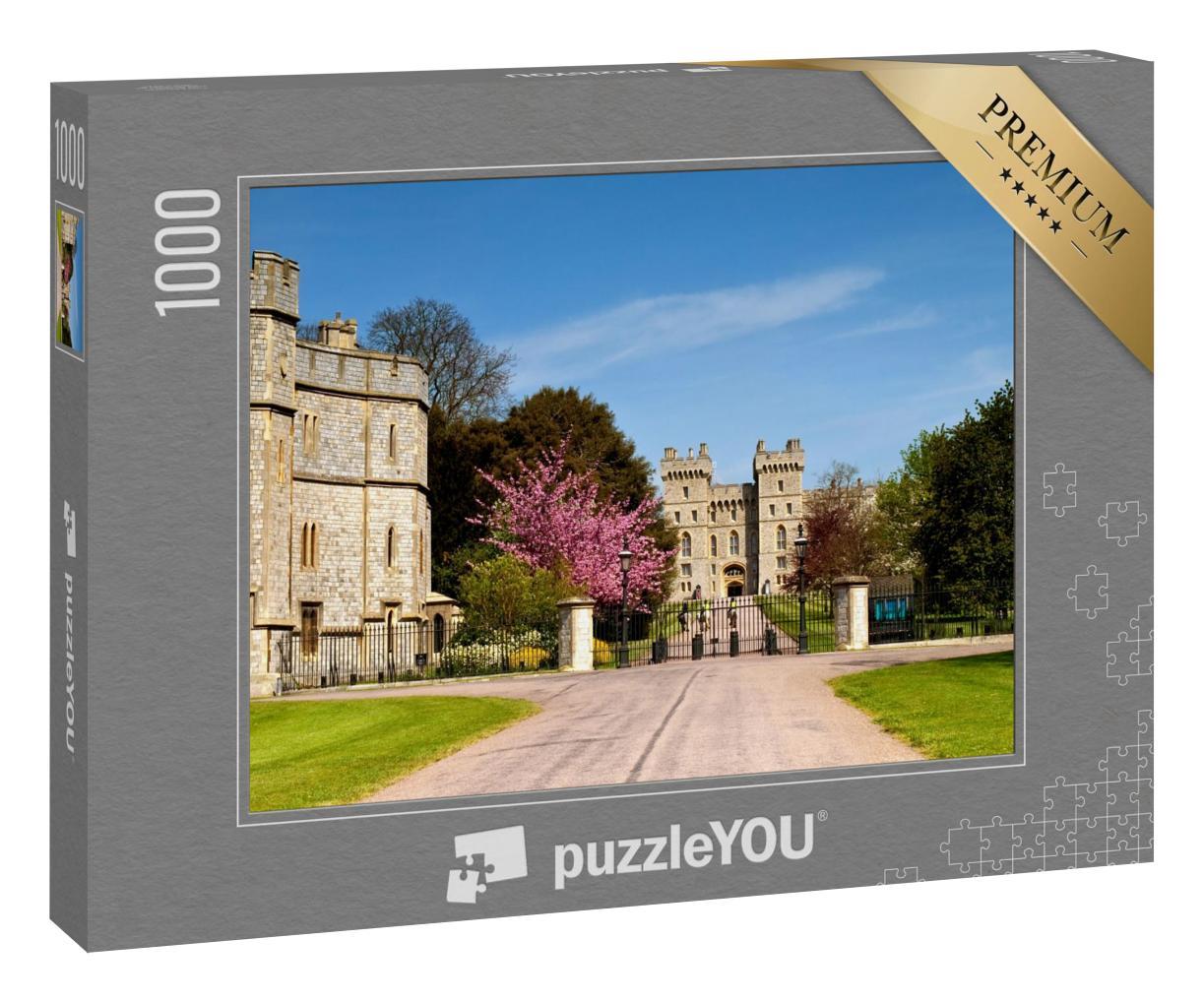 Puzzle 1000 Teile „Windsor: der lange Spaziergang im Frühling, England, Großbritannien“