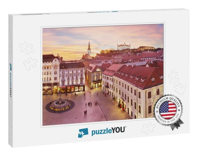 Panoramic View of Bratislava with Sunset... Jigsaw Puzzle