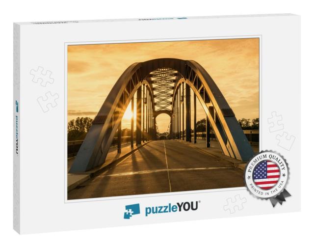 The Star Bridge in Magdeburg, Germany... Jigsaw Puzzle