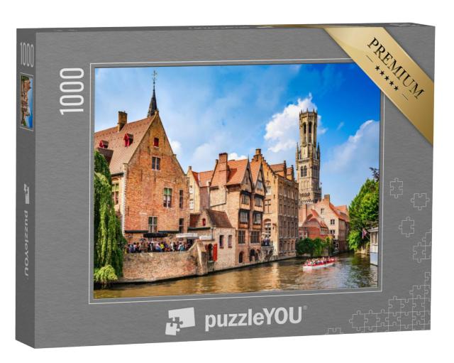 Puzzel 1000 stukjes „Het Venetië van het Noorden, stadsgezicht van Brugge, België“