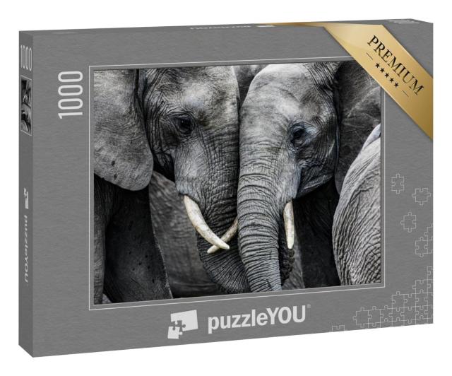 Puzzle 100 Teile „Elefanten“