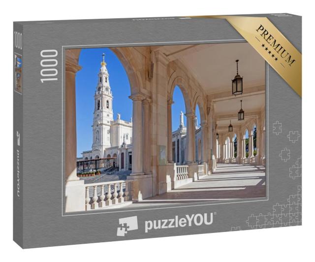 Puzzle 1000 Teile „Heiligtum von Fatima: Basilika Unserer Lieben Frau, Portugal“