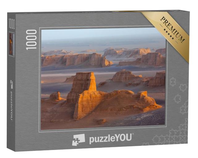 Puzzel 1000 stukjes „Zandtorens van de Kaluts in de Dasht-e-Lut woestijn, Iran“