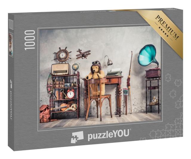 Puzzle 1000 Teile „Retro-Stil: Spielsachen und Gebrauchsgegenstände“