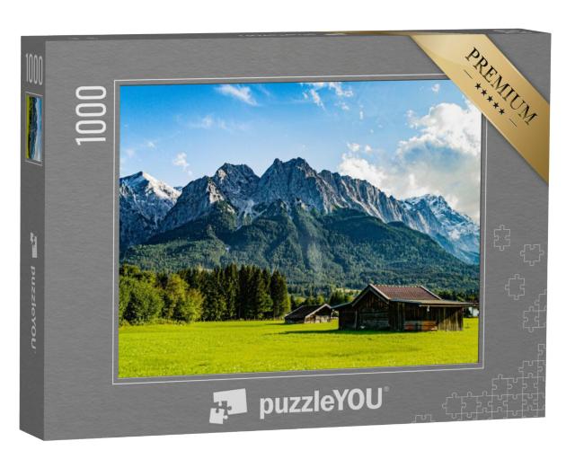 Puzzel 1000 stukjes „De Zugspitze gezien vanuit Grainau/Garmisch-Partenkirchen“