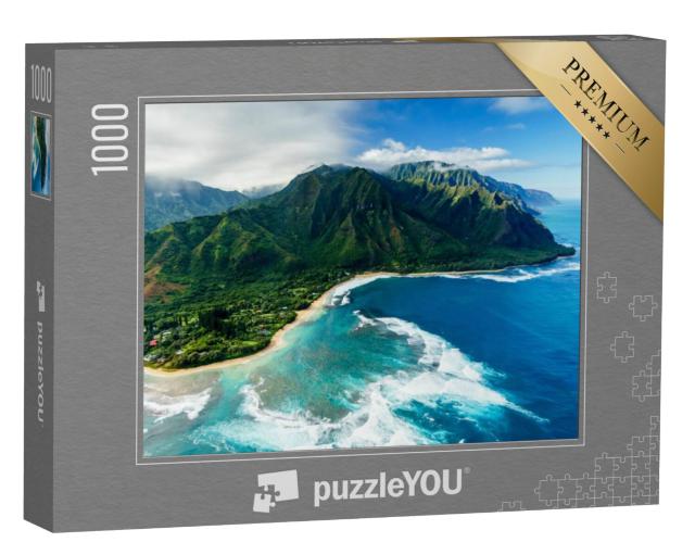 Puzzel 1000 stukjes „Wilde Napali-kust op Kauai, Hawaii“