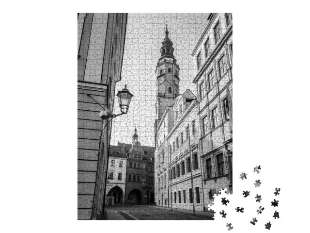Puzzle 1000 Teile „Schonhof, Görlitz, schwarz-weiß“