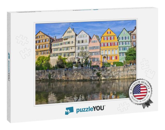 Tuebingen, Old City View by the River, Germany... Jigsaw Puzzle