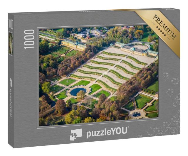 Puzzle 1000 Teile „Potsdam, Deutschland, Schloss Sanssouci im Frühherbst“