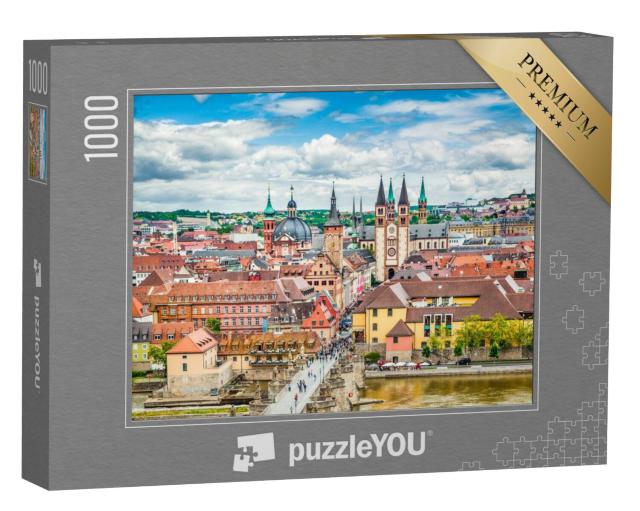 Puzzel 1000 stukjes „Würzburg met de Oude Mainbrug, regio Franken“